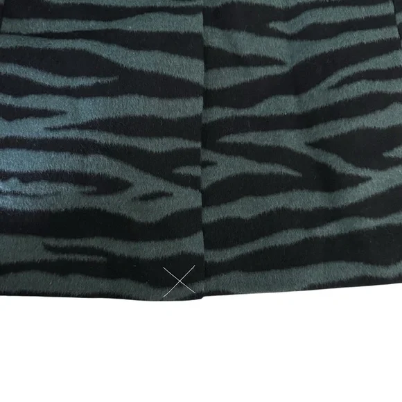 NWT Ann Taylor Zebra Print Long Double Breasted Wool Blend Blazer Size 6 - Picture 14 of 14